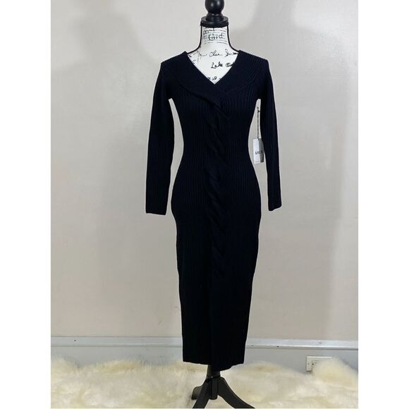 AMUR Trianna Rib-Knit Midi Dress size XS - Picture 4 of 11